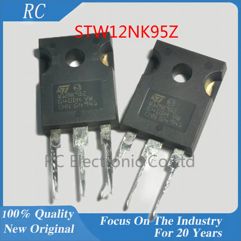 100% New original STW12NK95Z W12NK95Z Power MOSFET 12A 950V