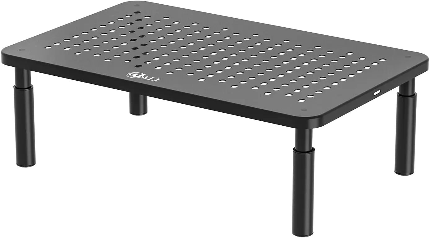 

Computer Monitor Stand for Desk, Adjustable Laptop Riser, Desk Monitor Stand Underneath Storage