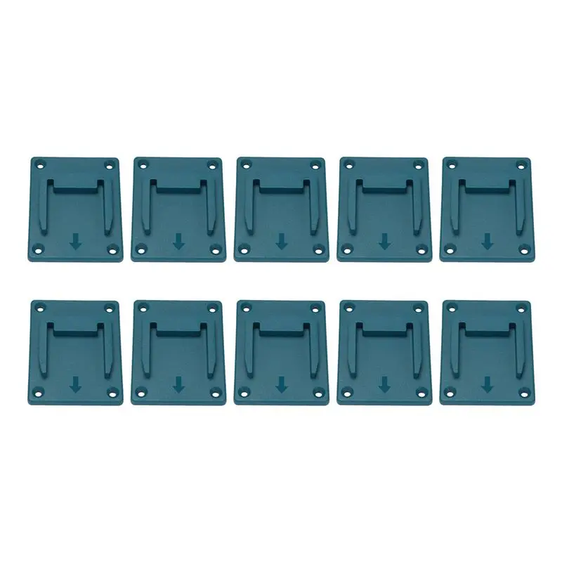 

50Pcs Machine Holder Wall Mount Storage Bracket Fixing Devices For 18V Electric Tool Battery Tools Blue-AT30