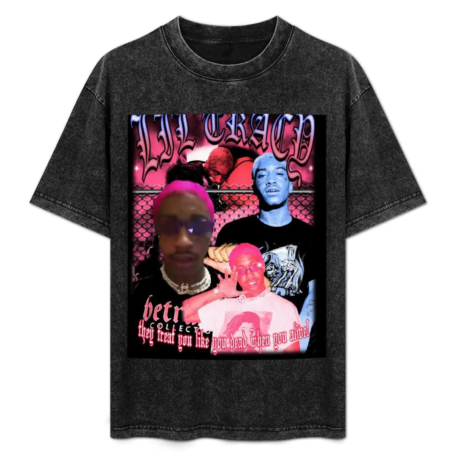 

Lil Tracy They Treat You Like You Dead When You Alive! T-Shirt vintage plain black t shirts men