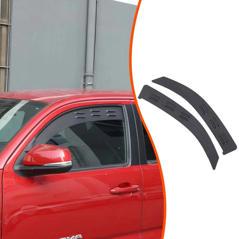 

2Pcs Aluminum Alloy Black For Toyota Tacoma 2016-2022 Car front and rear ventilation shutter decoration sticker Car accessories