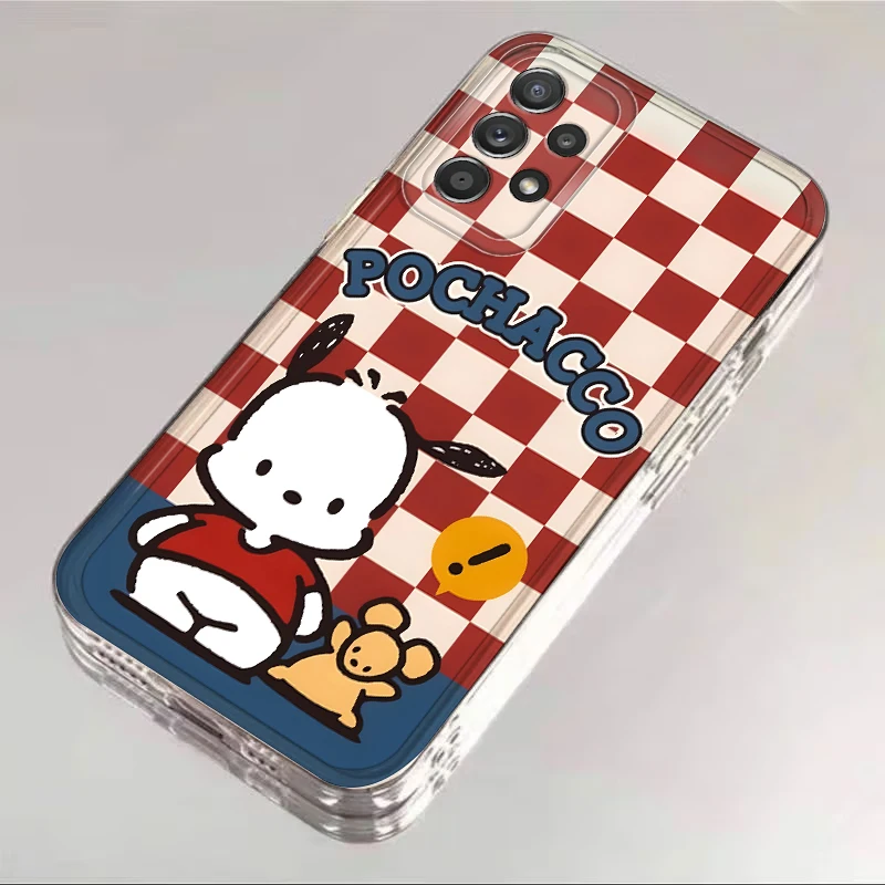 Sanrio Anime Pochacco funda para Samsung Galaxy A52 A12 A72 A31 A21s A16 A71 A52s A51 A32 A50 funda suave para teléfono
