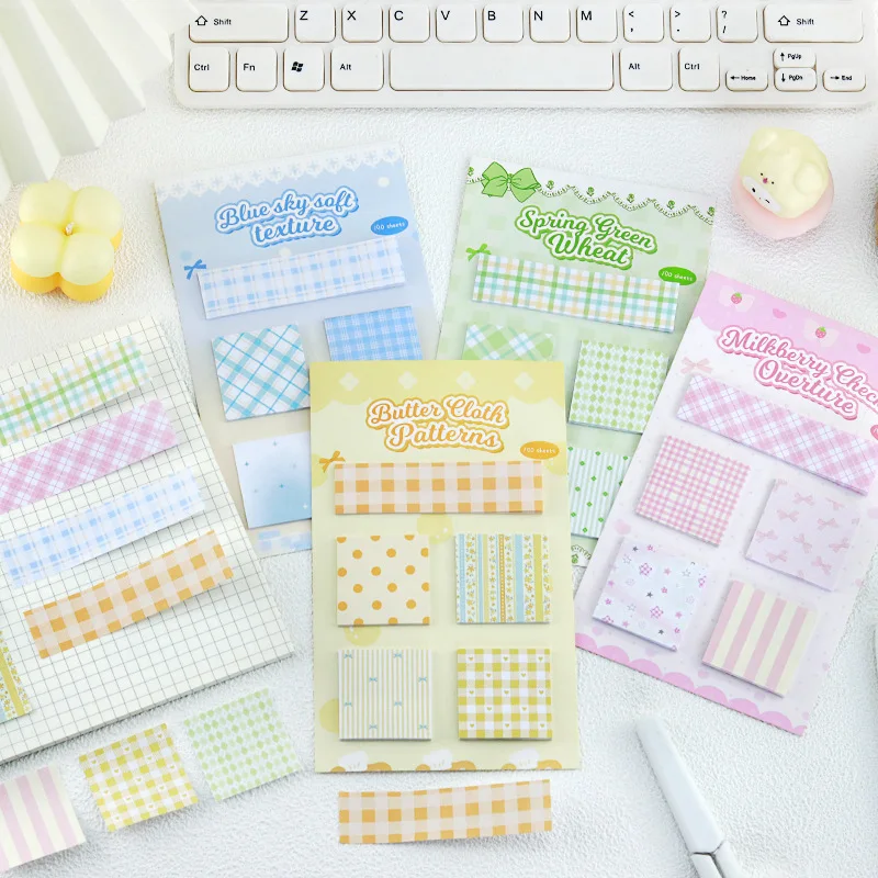 Mini Combination Sticky Notes Ins Fresh Polka Dot Memo Pad Basic Message Sticker for Hand Journal Student Office School