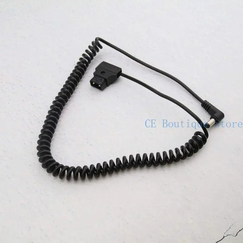D-Tap to DC5.5x2.1MM Coiled Cable Monitors Power Cable for Bmcc Bmpc Camera Power Cord 35cm Unstretched Wire