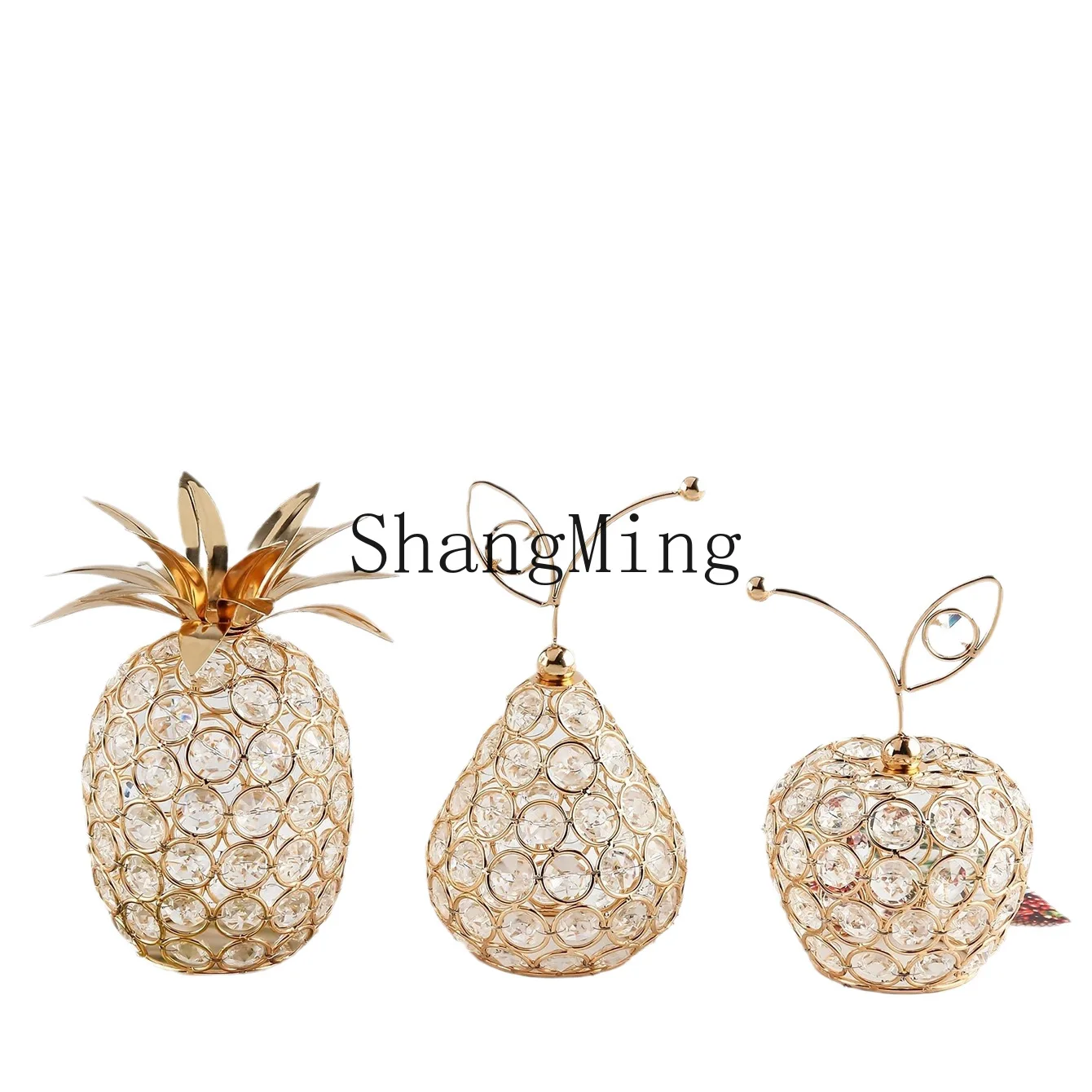 

PYH Internet celebrity creative crystal crafts apple Sydney pineapple shape home decoration ornament direct sales