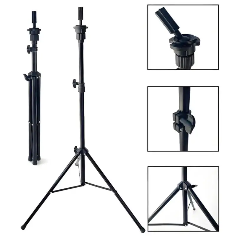 Afbeelding 5: 40 Cm-140 Cm Verstelbare Mannequin Hoofd Stand Statief Kappers Training Hoofd Stand Voor Pruiken Maken Display Salon gebruik Pruik Tool