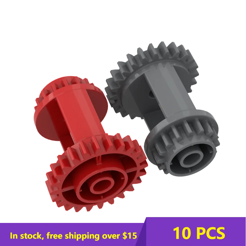 

10PCS MOC Bricks 6573 High-Tech Gear Differential 24-16 Teeth For Building Blocks Parts City Classic Brand Kids DIY Toys