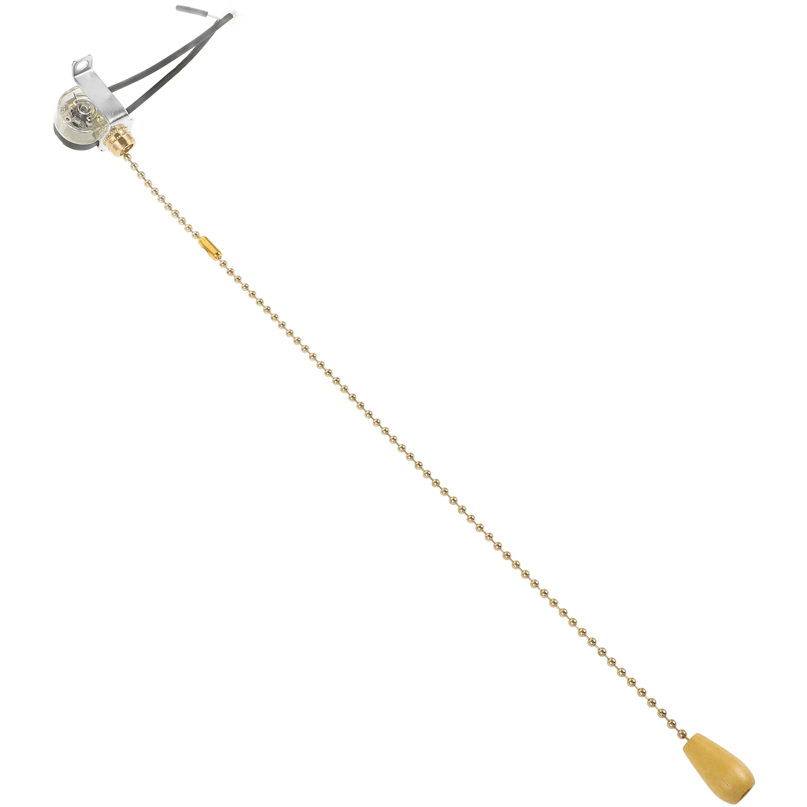 

Ceiling Lamp Pull Chain Switch 10A Gold 30cm Silent Cord Replacement Socket DIY Accessories Durable Practical Bathroom Light
