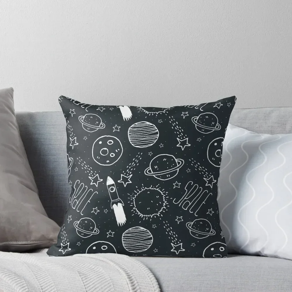 Space Doodles Throw Pillow Cusions Cover Luxury Sofa Cushions pillow