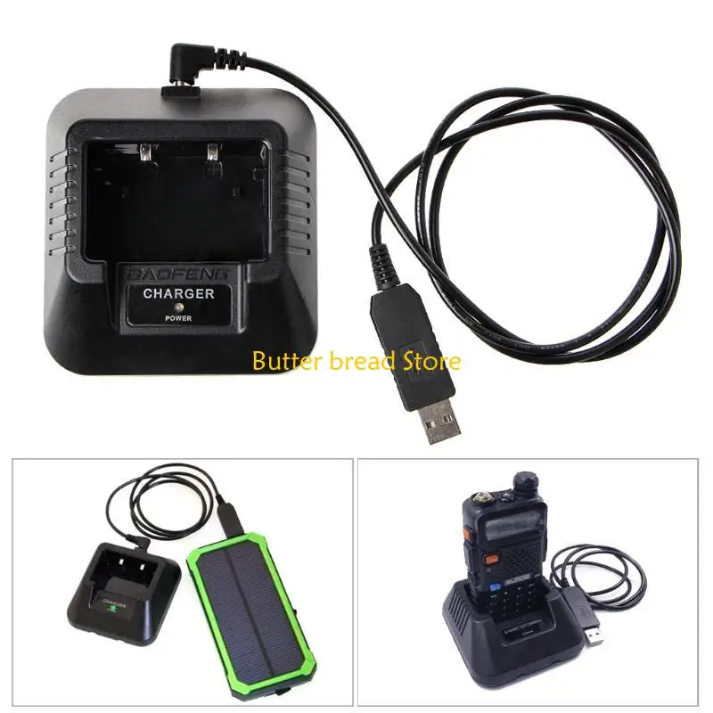 W89C UV-5R USB Battery لـ UV-5R UV-5RE DM-5R Walkie Talkie Ham Radio