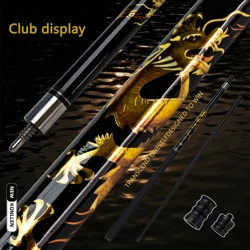 Profession eller Carbon-Billard Cue Stick Tip Protector für 9 Ball und Carom 12,5mm Spitze chinesisches Drachen design