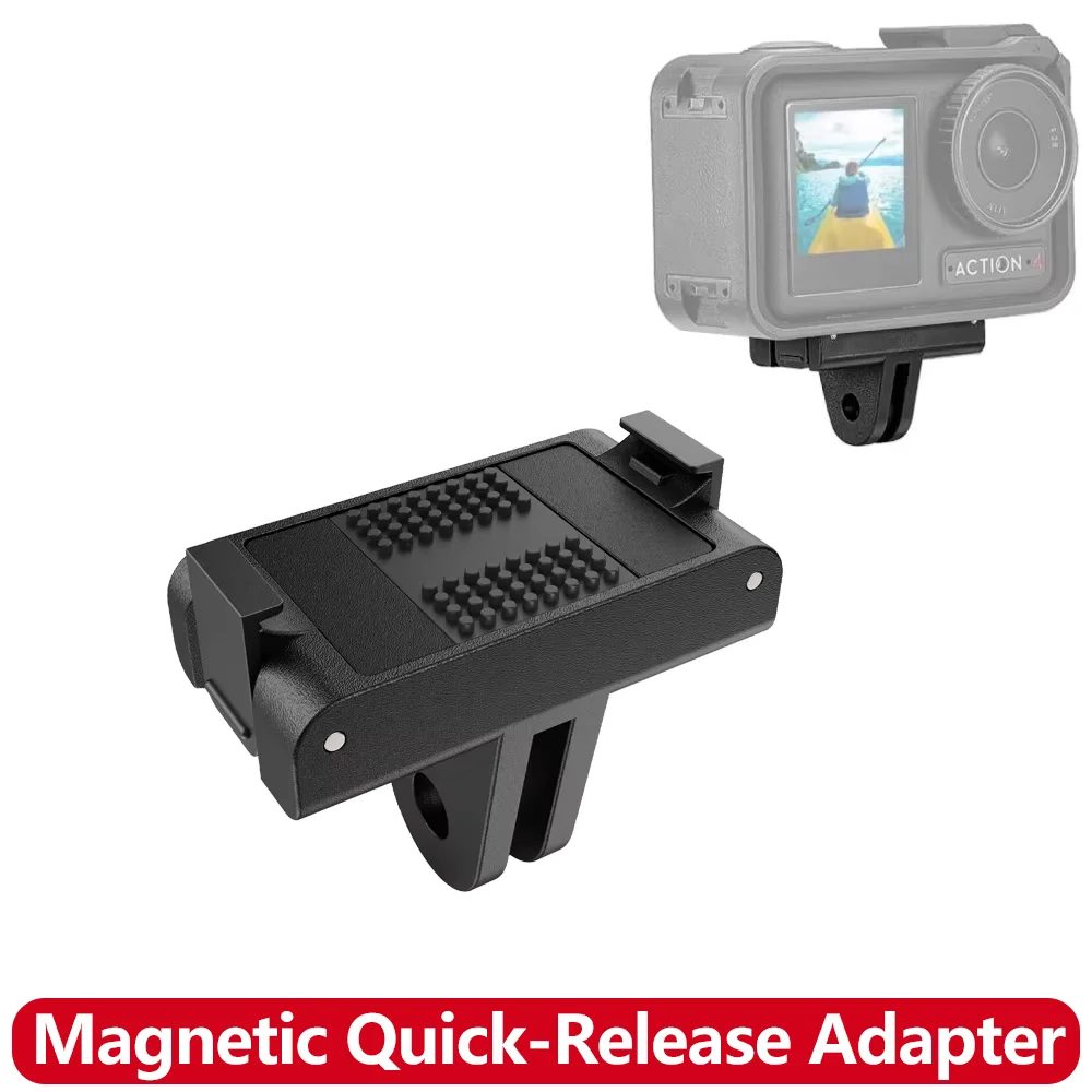 OSMO 360 Action 5/4/3 Magnetic Quick-Release Adapter Mount Extension Base for DJI Osmo 360 Action 5 PRO 4 3 Camera Accessories