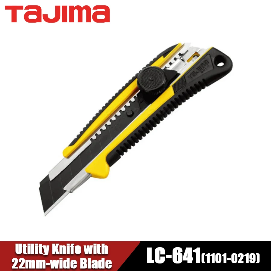faca-utilitaria-tajima-lc-641-com-botao-de-travamento-automatico-lamina-de-22-mm-de-largura-ferramentas-manuais-de-corte-1101-0219