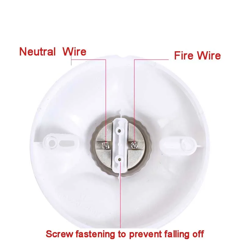 E27 Screw Surface Mounted Led Bulb Base Bakelite Liner Paperback Lamp Holder 115mm E27 Socket Converter 6a Lighting Accessories