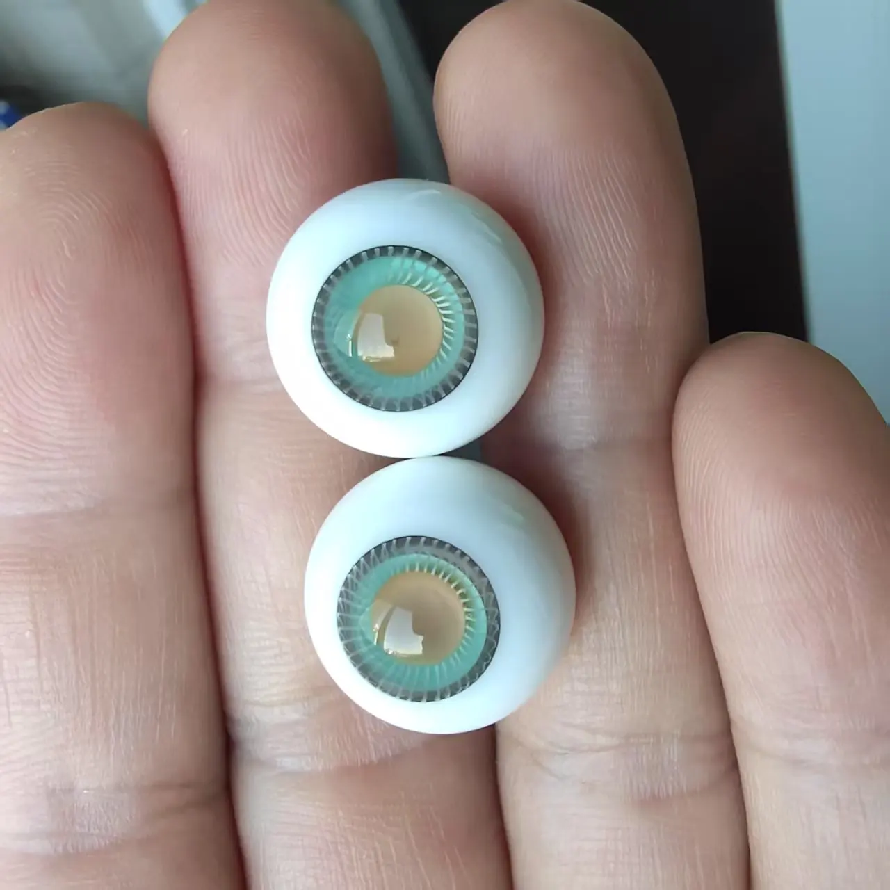 [Wamami] 6mm 8mm 10mm 12mm 14mm 16mm 18mm 20mm 22mm 24mm grüne Glasaugen Augapfel SW14 BJD Puppe Dollfie Reborn Herstellung Handwerk