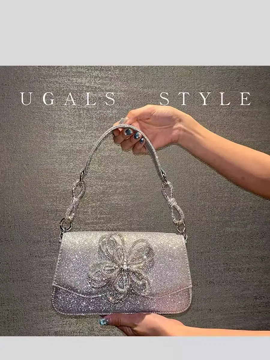 

Bling Shiny Clutch Purse For Wedding Party Women Handbag Luxury Glitter Rhinestones Diamond Evening Bag Female Crossbody Bag