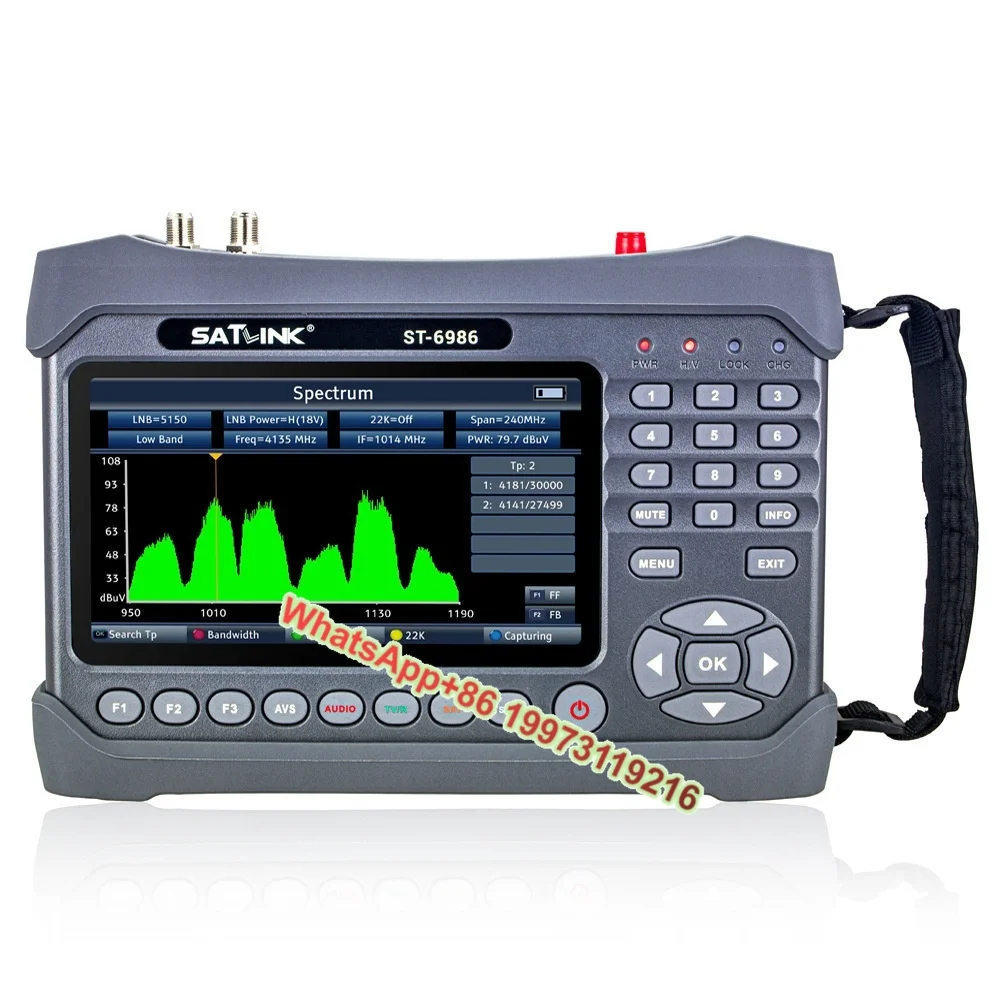 

Satlink ST-6986 DVB-S2/C/T2 HD WS6986 H.265 10-Bit Star Finder Audio & Video Accessory