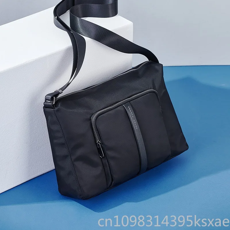 

Men's Messenger Bag with Waterproof Large Capacity Travel Durable Crossbody Nylon Casual Commute