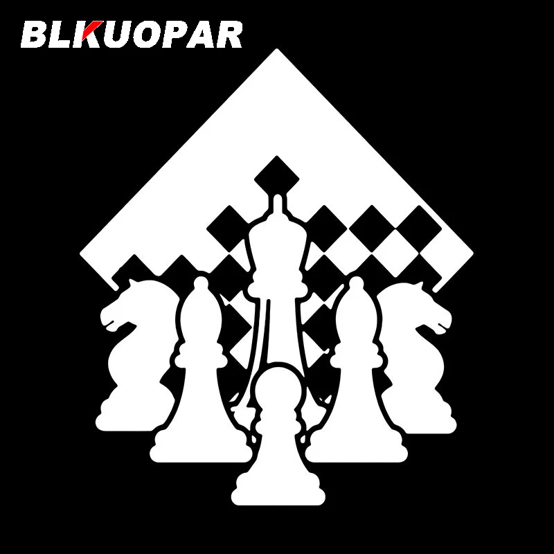 BLKUOPAR Chess Clipart Creative Car Stickers Occlusion Scratch Funny Decal Personality Air Conditioner Car Styling Graphics