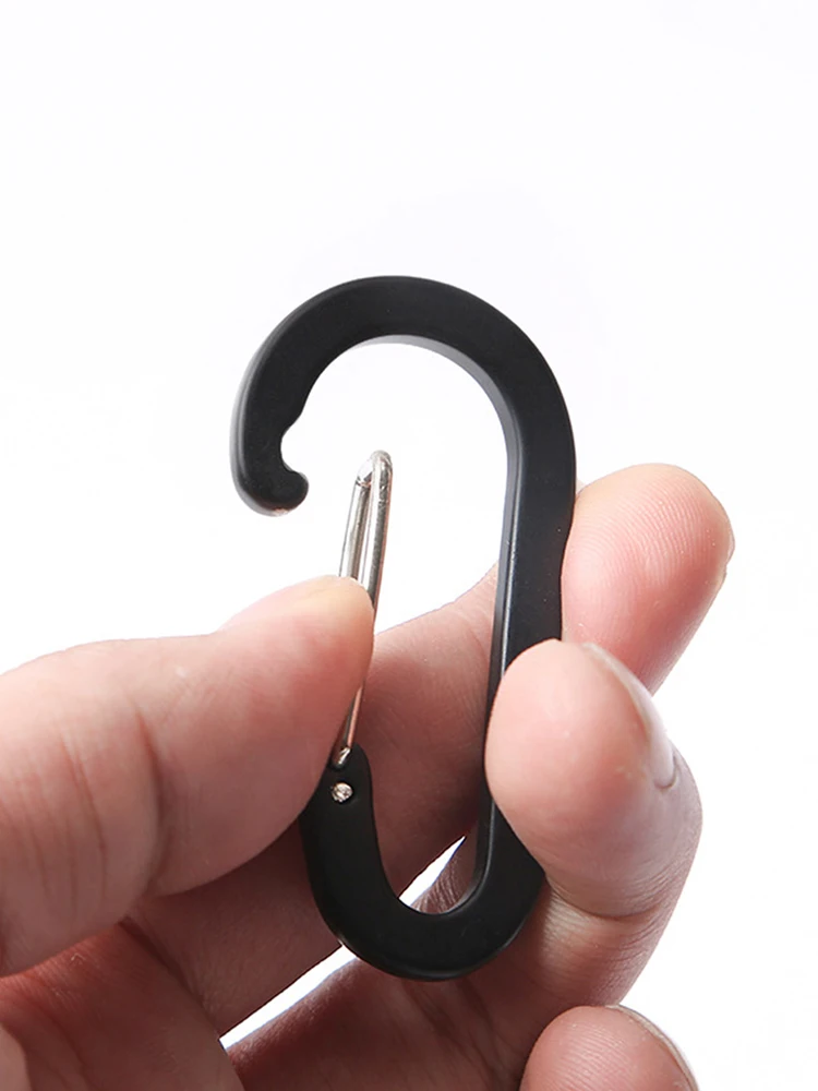 6/12 stücke Outdoor Camping Multi Tool Bergsteigen Schnalle Stahl Kleine Karabiner Clips Angeln Klettern Zubehör Dropshipping