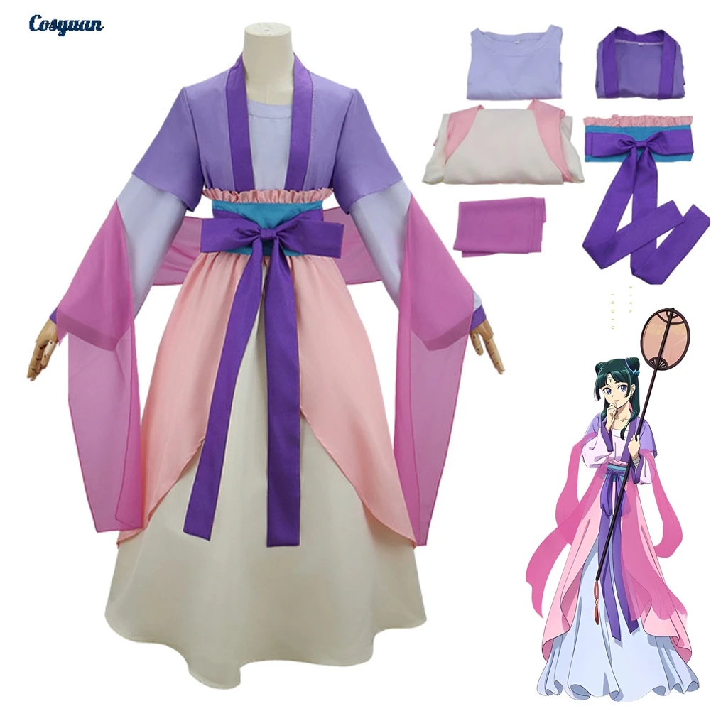 

Anime Apothecary Diary Cosplay Maomao Top Skirt Clothes Women Party Disguise Roleplay Halloween Costume Carnival Outfits Suits