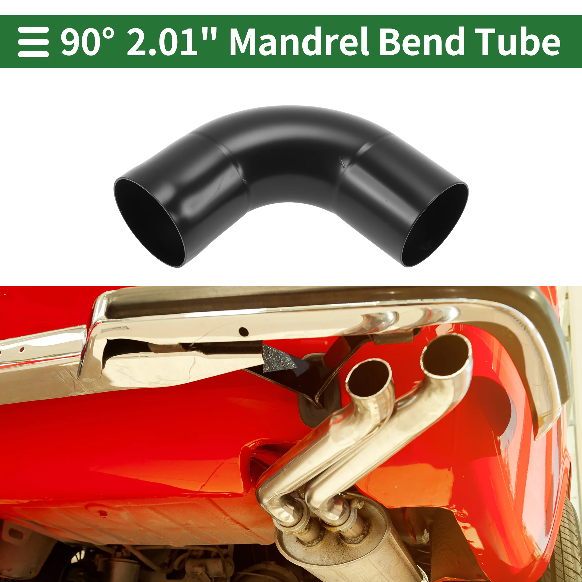 UXCELL 51/57/64/76/102mm OD Mandrel Bend Pipe Tubing 100/150/200mm Length 90 Degree Mandrel Bend Elbow Tube Exhaust Bend Pipe
