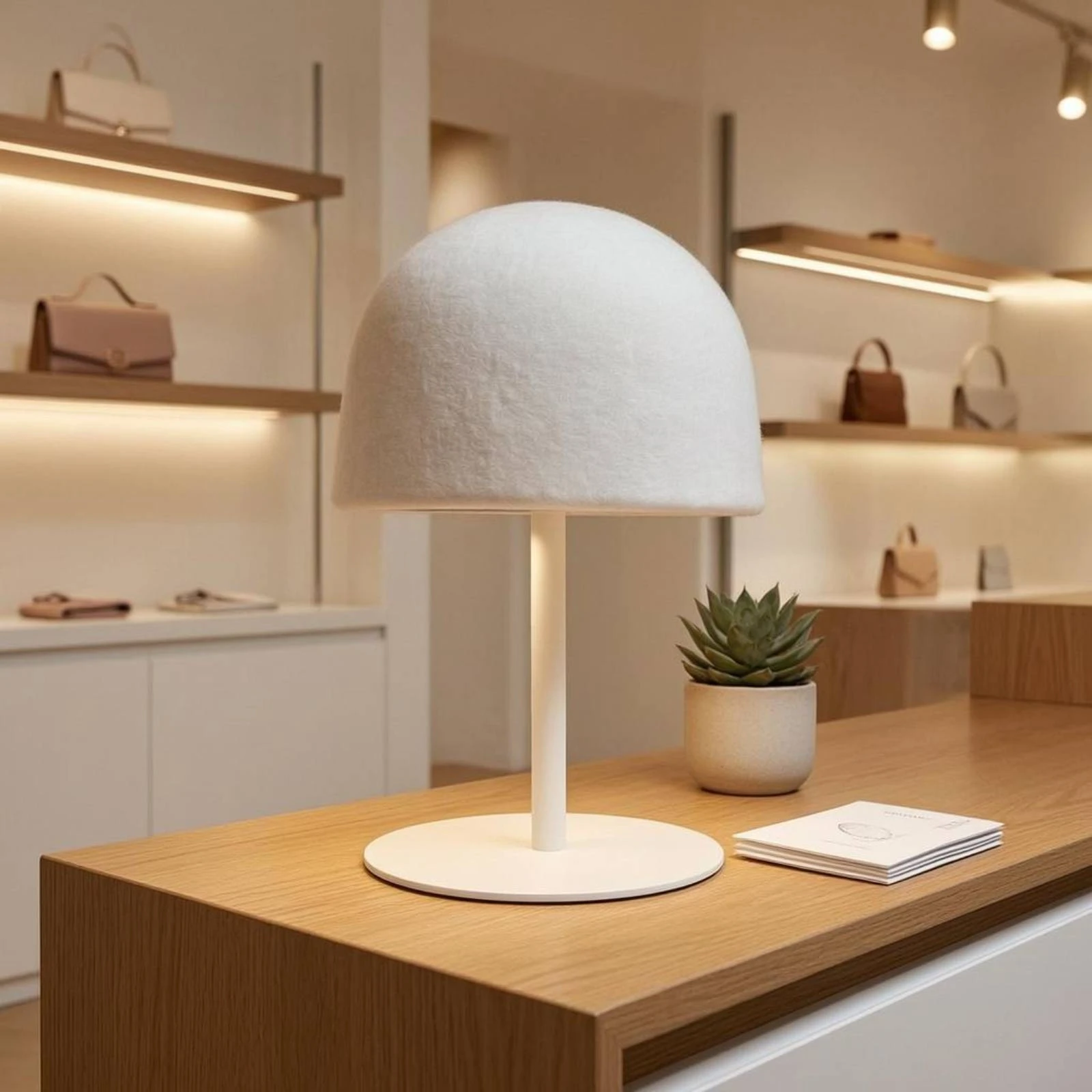 

Hat Display Stand Eggshell Textile Dome Hat Stand Storage Item Shape Preserving Space Saving