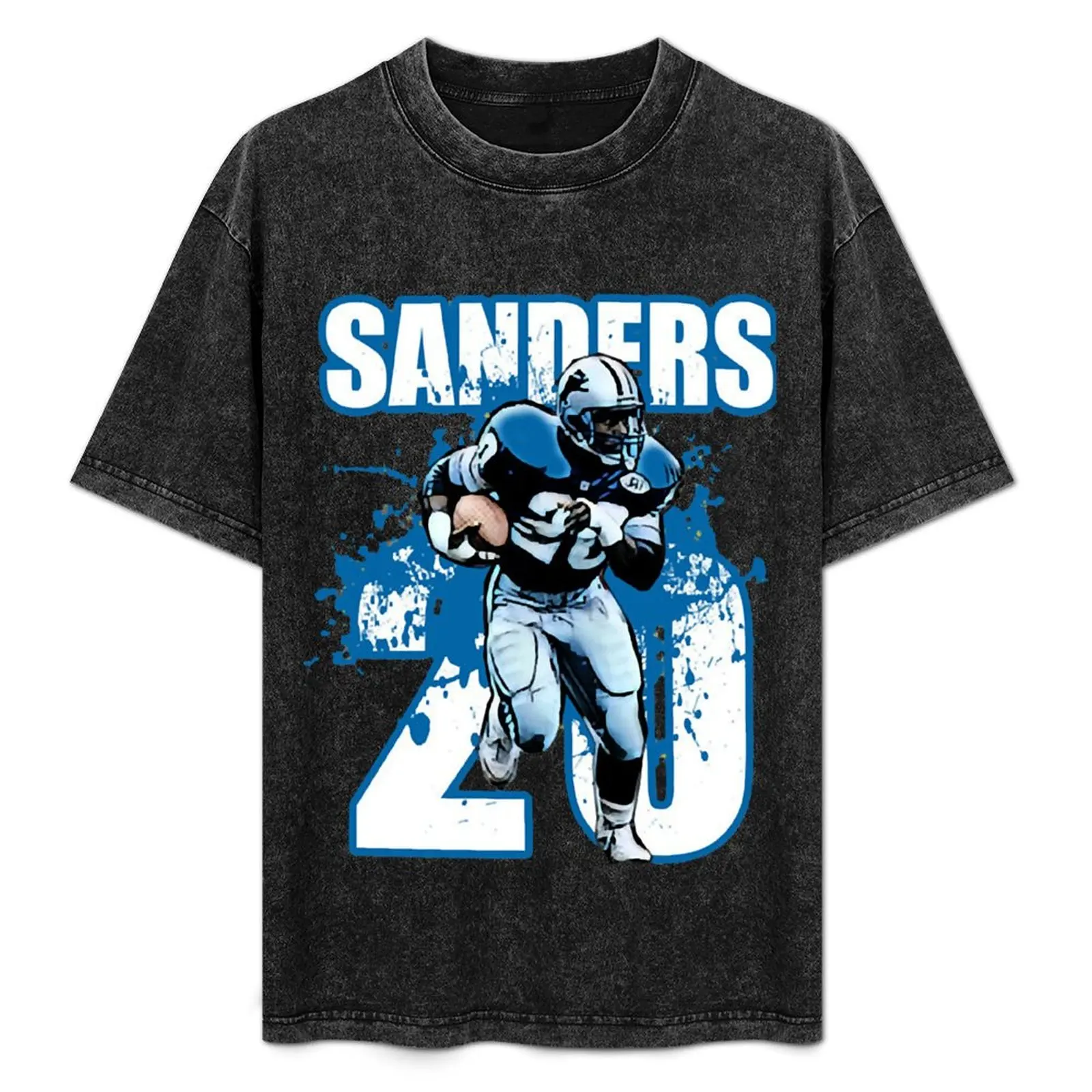 

Barry Sanders T-Shirt Casual Loose Fit Summer Tee Shirt
