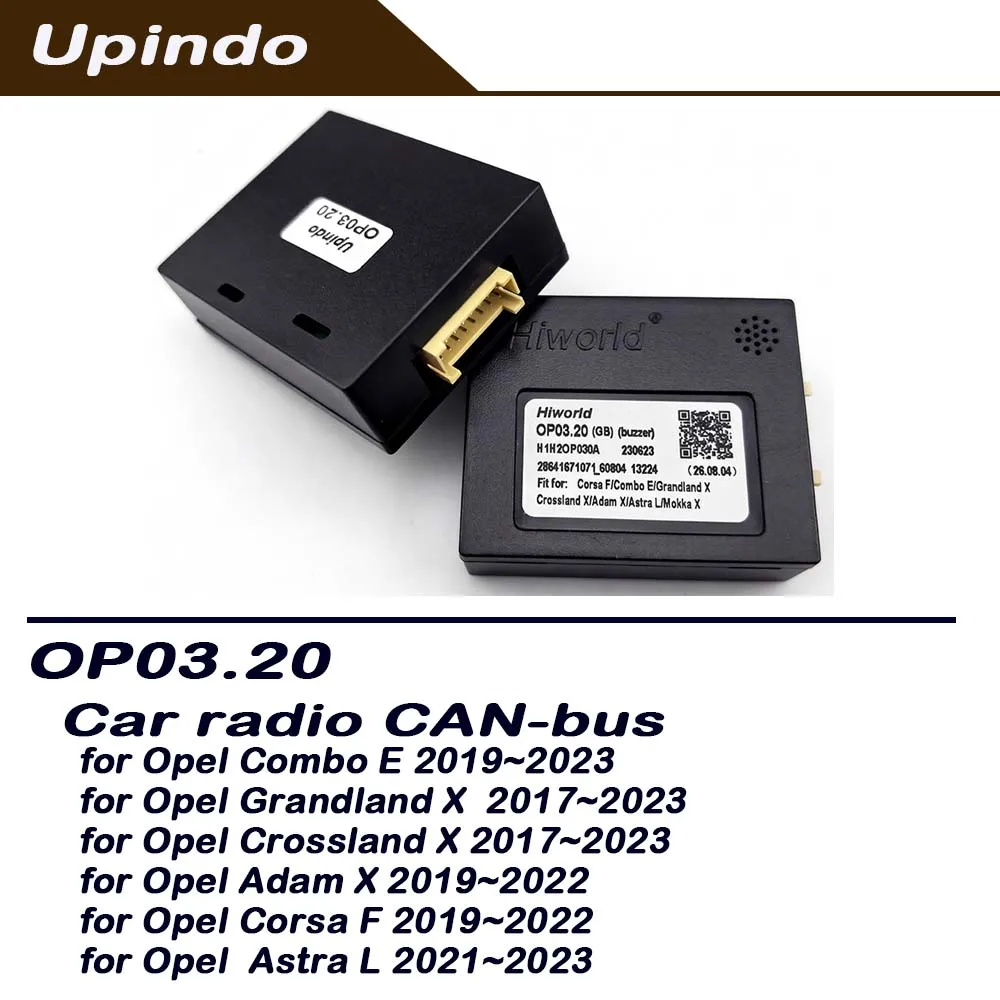 Car Android Head Unit Radio CAN Bus Box Decoder Adapter For Opel Combo E Grandland X Crossland X Adam X Corsa F Astra L