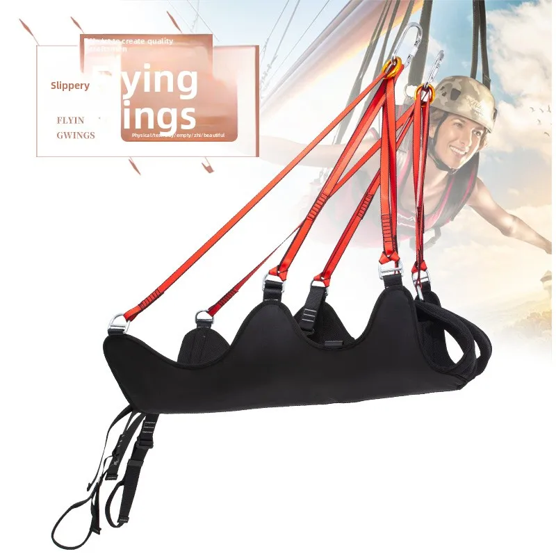 Zipline Flight Suit Gleitflügel Sicherheitsanzug Hosenträgersitz mit Zipline-Ausrüstung