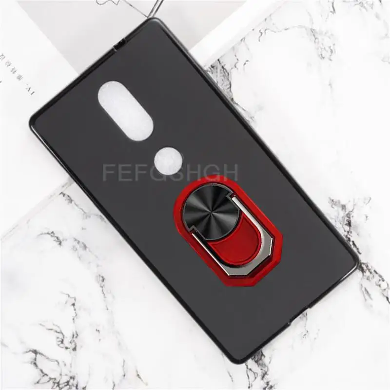 For Lenovo Phab 2 Plus Back Finger Ring Soft TPU Silicone Case For Lenovo Phab 2 Plus 6.4inch Phone Cover