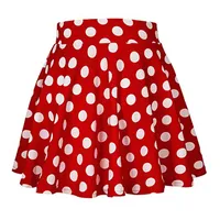 2024 Bohemian style summer new vacation casual fashion polka dot print mini large swing skirt red short skirt for women y2k