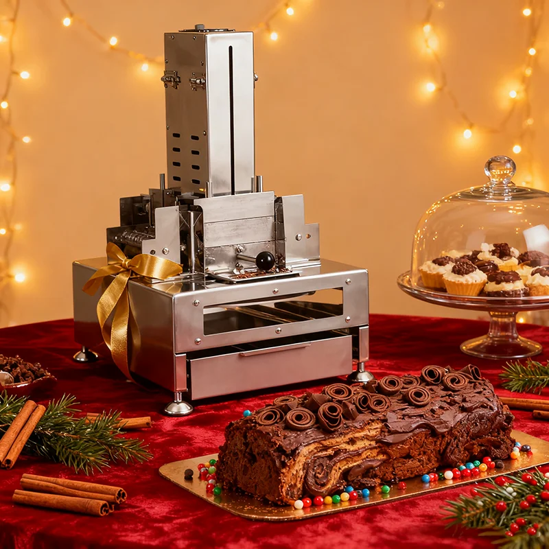 New Fully Automatic Electric Milk Chocolate Shaver Machine Easy to Operate with Flakes Output for Chips Cake Bakery Use