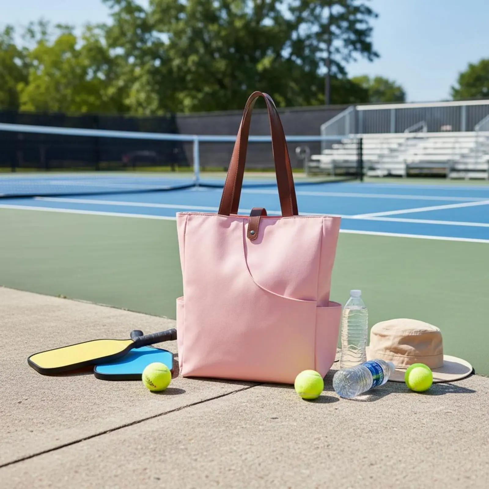 Pickleball Racket Bag Large Capacity Tennis Tote Bag Tennis Racket Tote Sturdy Lightweight for Outdoor, Travel