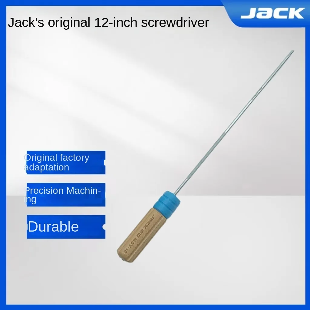 1PCS Jack Original Flat Cut Screwdriver Batch S2 Alloy Steel Long Handle Repair Tool Knife Opener 5mm 6mm 12inch Sewing Machine