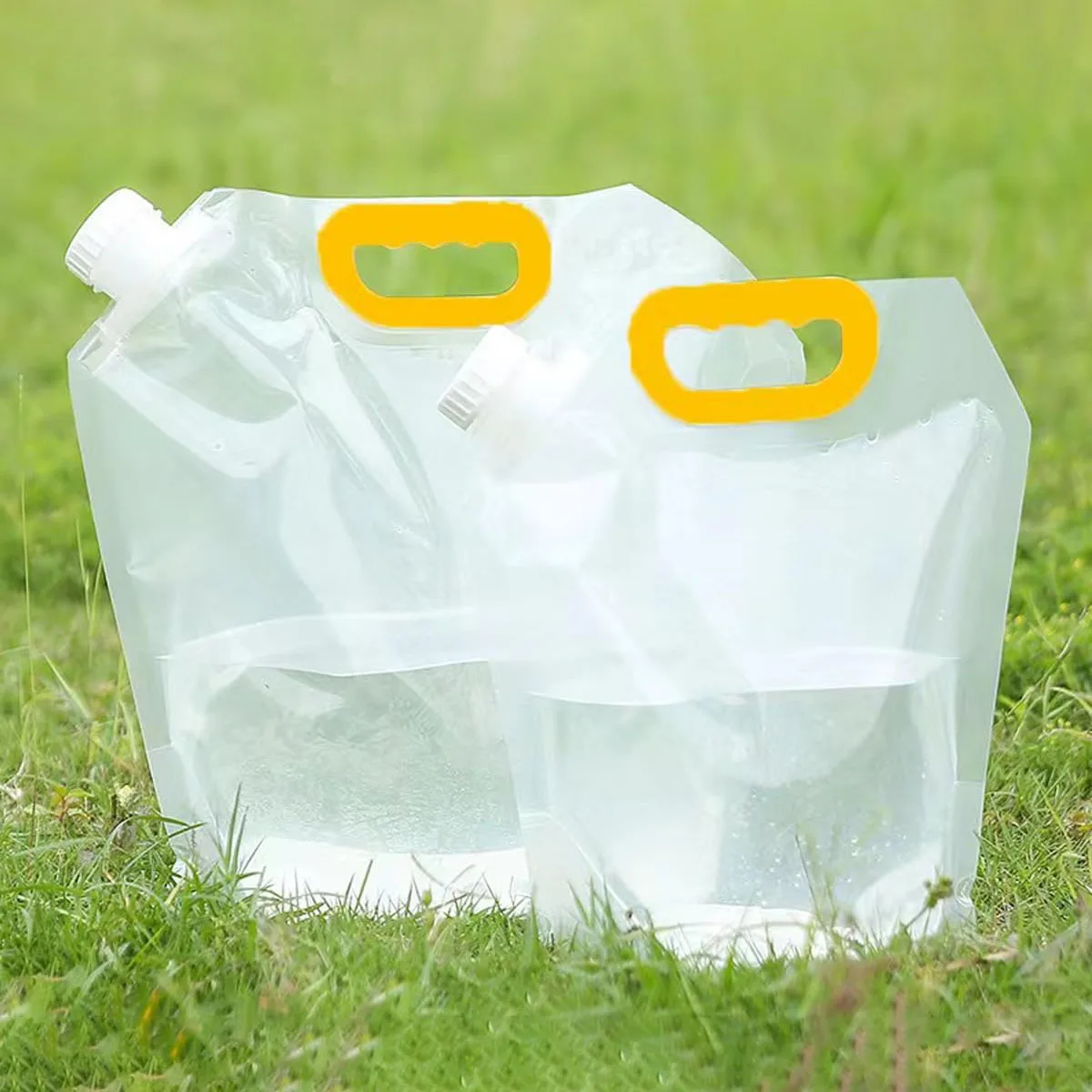 5L Tragbarer Wasserbeutel, faltbarer Eimer, Aufbewahrung, Wasserbehälter, Krug, Flaschentasche, Outdoor-Sport, Reisen, Camping, Zubehör mit Griff – Detail 3