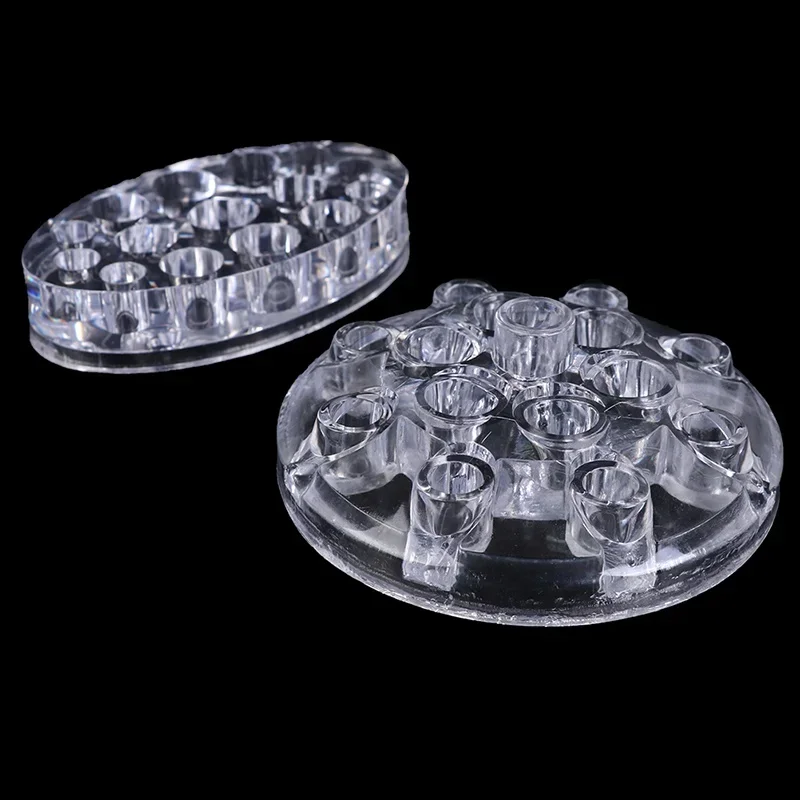 4 Types Acrylic Tattoo Ink Cup Stand Holder Permanent Makeup Microblading Pigment  Storage Caps