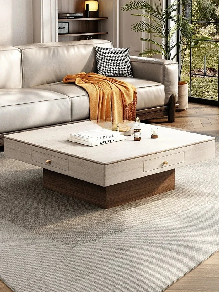 A Mahjong table, coffee table, dining table integrated dual-purpose household liftable multi-function