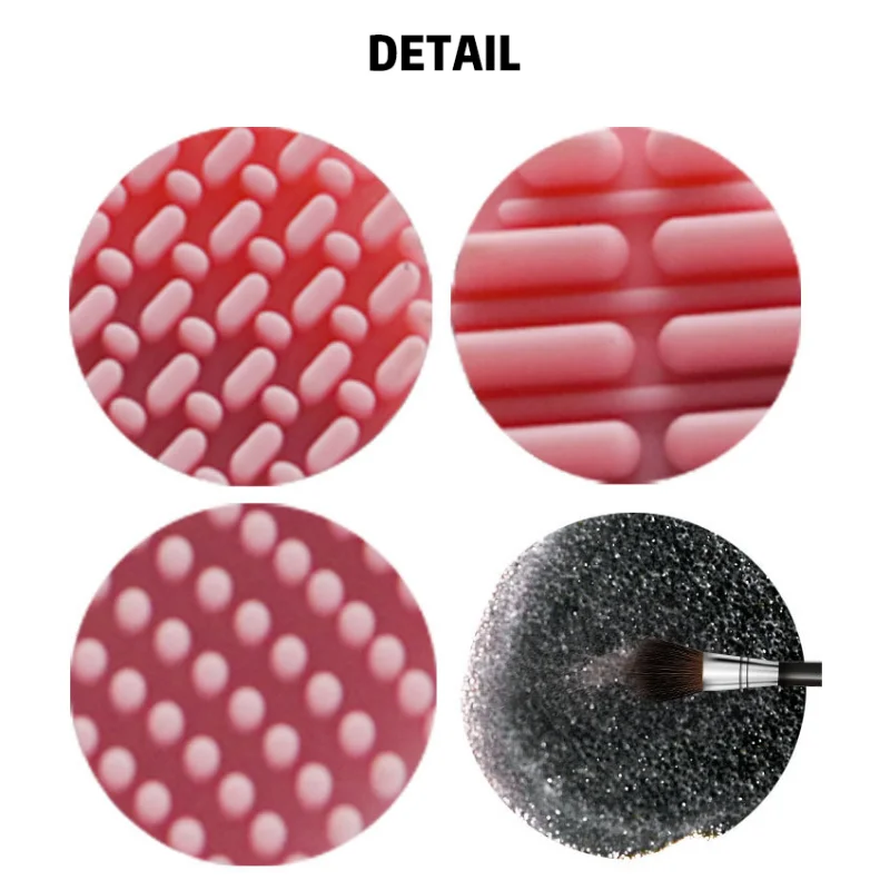 Seashell Makeup Brushes Cleaner Pad Washing Brush Box Cleaning Mat Cosmetic Brushes Cleaner Universal Scrubber Pads Beauty Tools