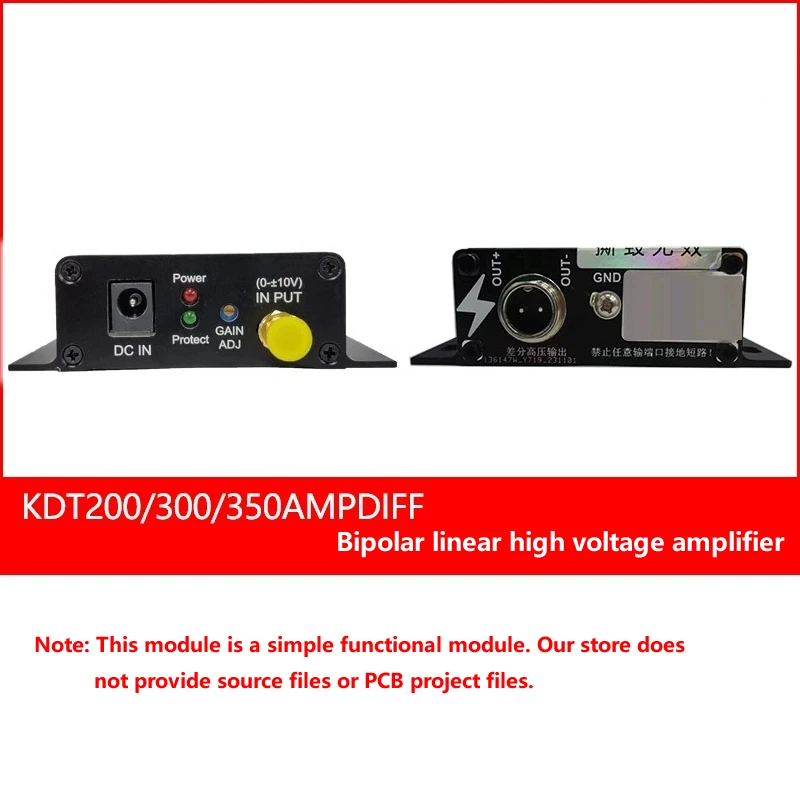 Piezoelectric Ceramic PZT Drive Controller Module Bipolar 350V Output Operational Amplification Arbitrary Wave 100KHz