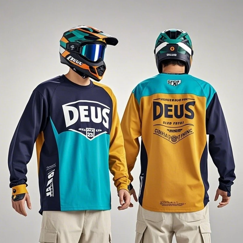 AliExpress DEUS EX MACHINA Cycling men women motocross cycling team Sportswear downhill long sleeve shirt mtb enduro t-shirt bicycle jersey