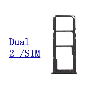 Bilashmart Dual Single Chip Micro SD SIM Card Tray Samsung Galaxy A21s A217F Phone SIM1 + SIM2 Card Tray Part