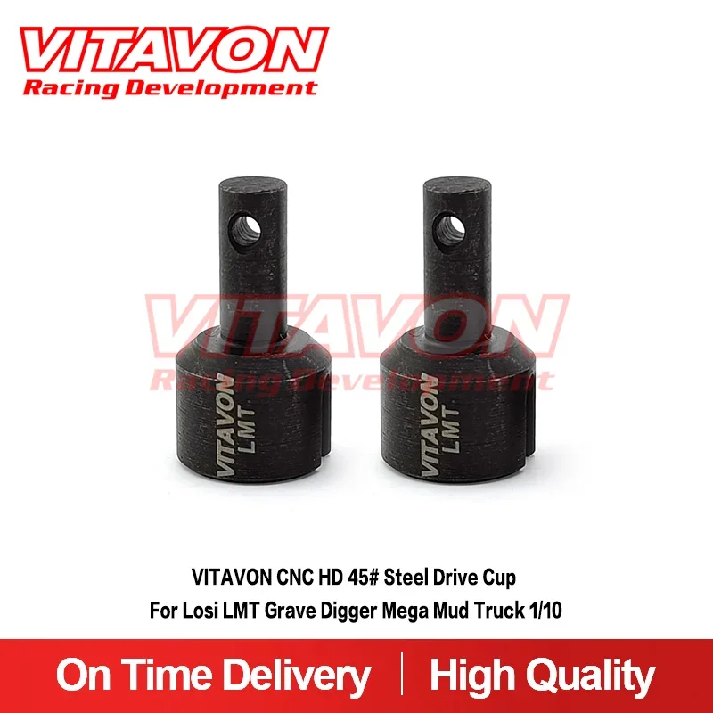 

VITAVON CNC HD 45# Steel Drive Cup For Losi LMT Grave Digger Mega Mud Truck 1/10
