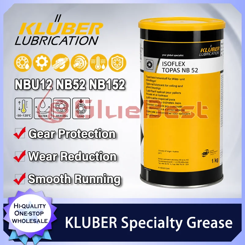 kluber-nb52-nbu-8-ep-lds18-special-a-grasso-lubrificante-speciale-per-cuscinetti-ad-alta-velocita-pompe-a-vuoto-guide-lineari-370g-400g-1kg
