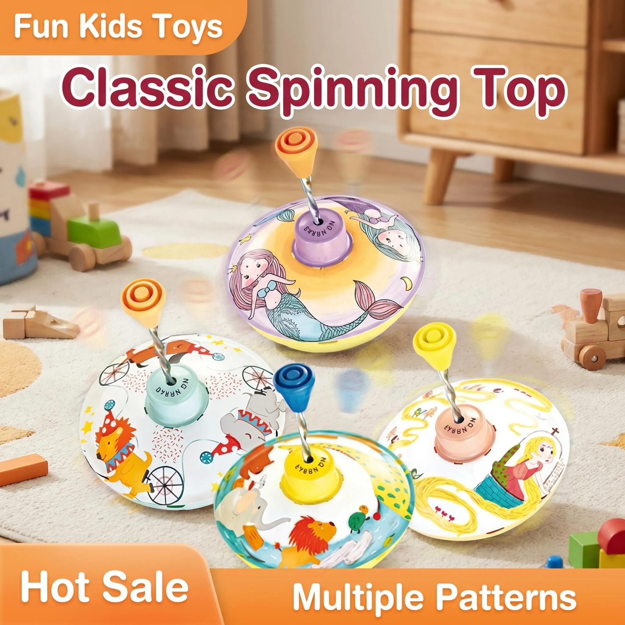 

New Fidget Spinning Tops Metal Tops Toys Hand Press Classic Peg-Top Funny Push Down Gyro Baby Gift Tippie Top Toys For Children