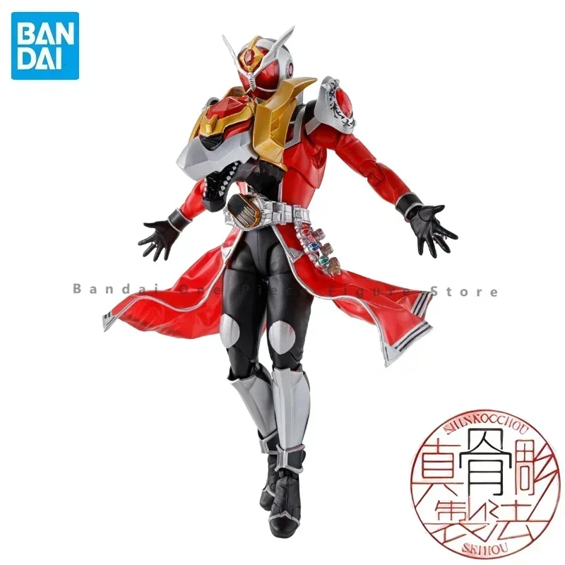 In Stock Original SHF Bandai Real Bone Sculpture Kamen Rider Wizard Fire Dragon Action Figure Animation Toy Gift Model Hobby