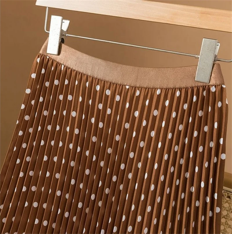 Gonne longuette da donna Gonne a vita bassa con stampa a pois Gonne casual primavera estate 2026 Abiti eleganti casual alla moda