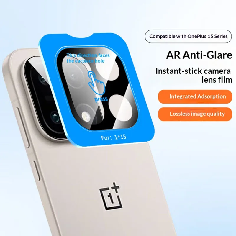 

Защитная пленка для объектива камеры с полным клеем для Oneplus 15, защитная пленка для задней камеры, стекло на OnePlus 15, установка локатора, крышка объектива