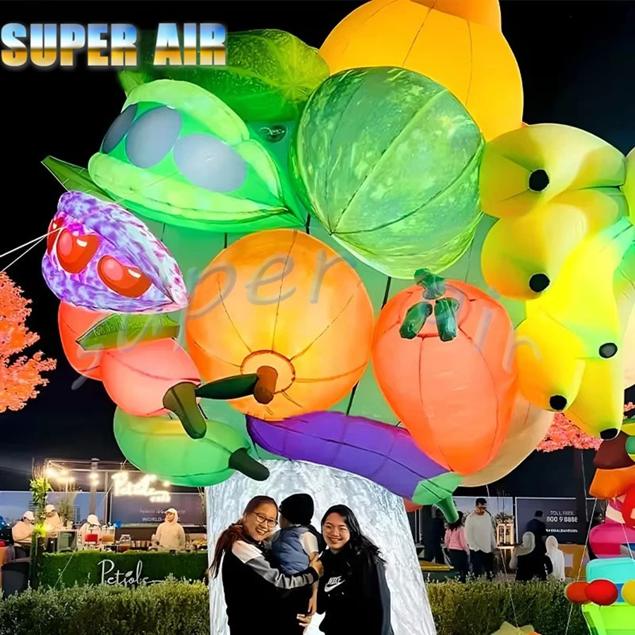 La più recente produzione personalizzata gigante gonfiabile decorazione esterna gonfiabile enorme albero da frutto