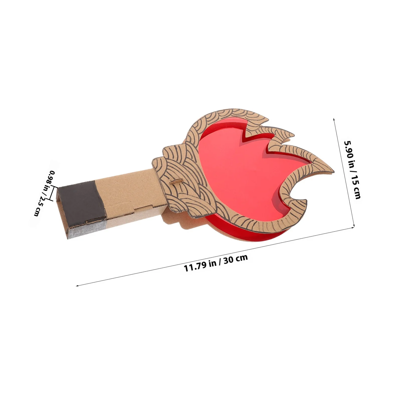 1 Set DIY-Fackel-Requisiten für Kinder, Papier, Kunststoff, Bastelmaterialien für Sporttag, Partyspiele, Cosplay, Leistung, Outdoor-Aktivitäten
